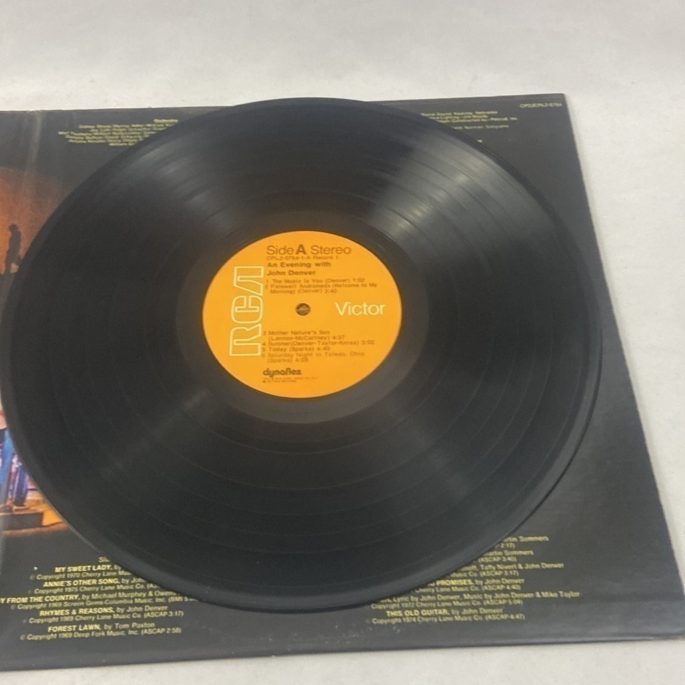 An Evening With John Denver RCA Records Vinyl Record LP - Picture 9 of 10